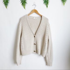 gap textured cardigan